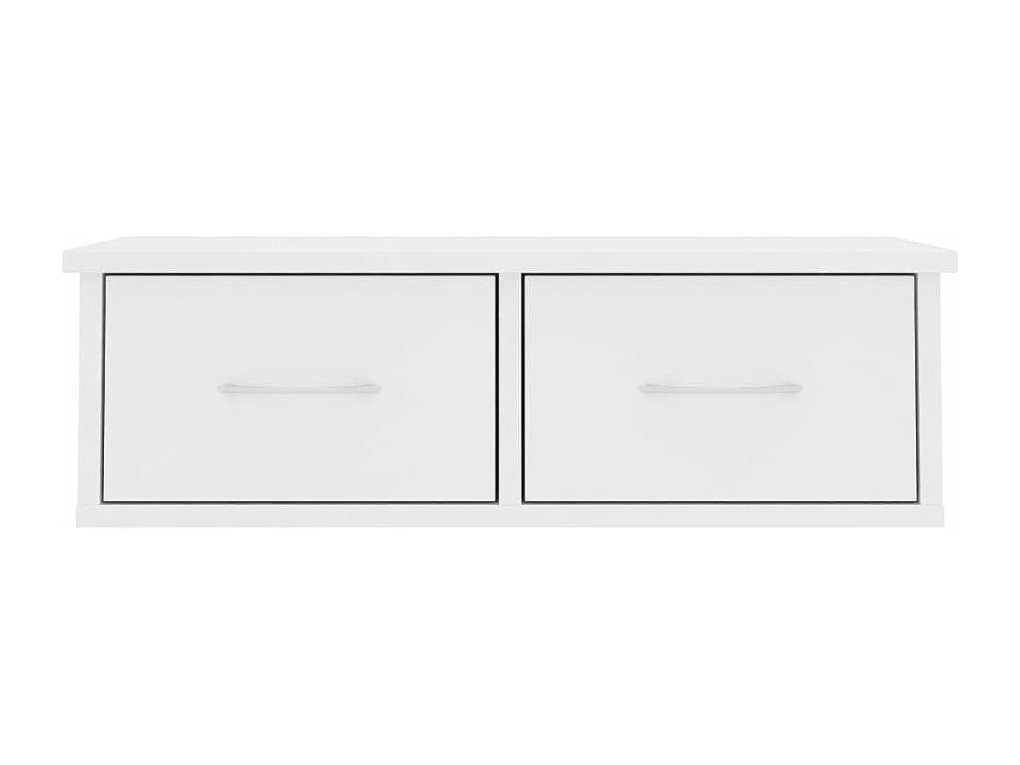 Estante de cajones para pared madera contrachapada 60x26x18,5cm