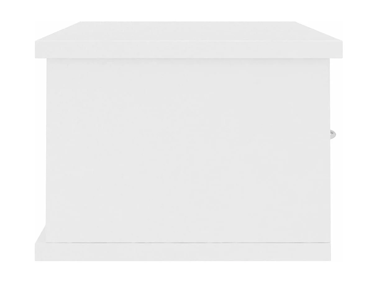 Wand-Schubladenregal Weiß 60x26x18,5 cm Holzwerkstoff