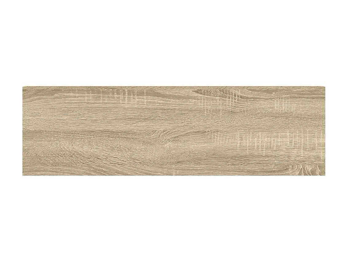 Étagère flottante murale chêne et blanc 80x23,5x3,8 cm MDF