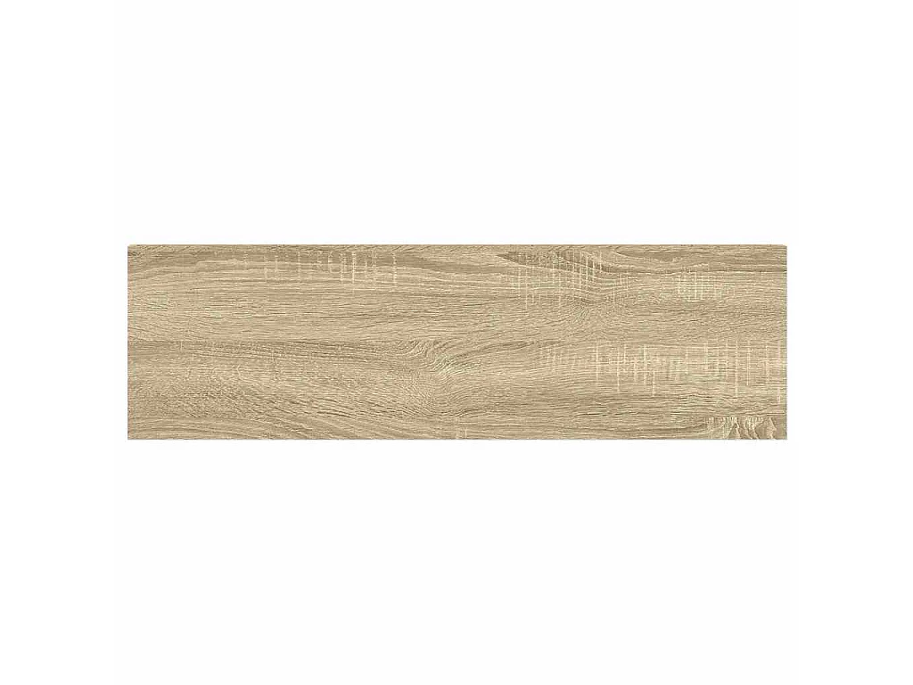 Étagère flottante murale chêne et blanc 80x23,5x3,8 cm MDF