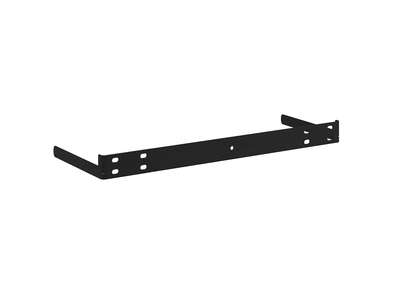 Étagère flottante murale chêne et blanc 80x23,5x3,8 cm MDF