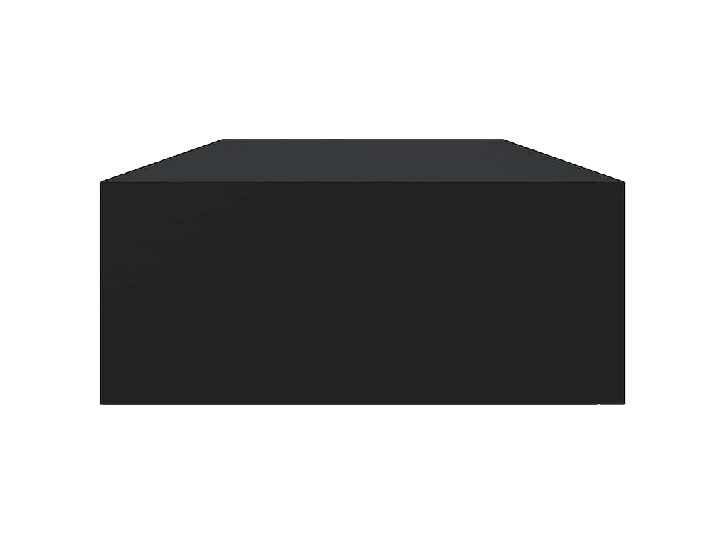 Wandregal mit Schublade Schwarz 60x23,5x10 cm MDF