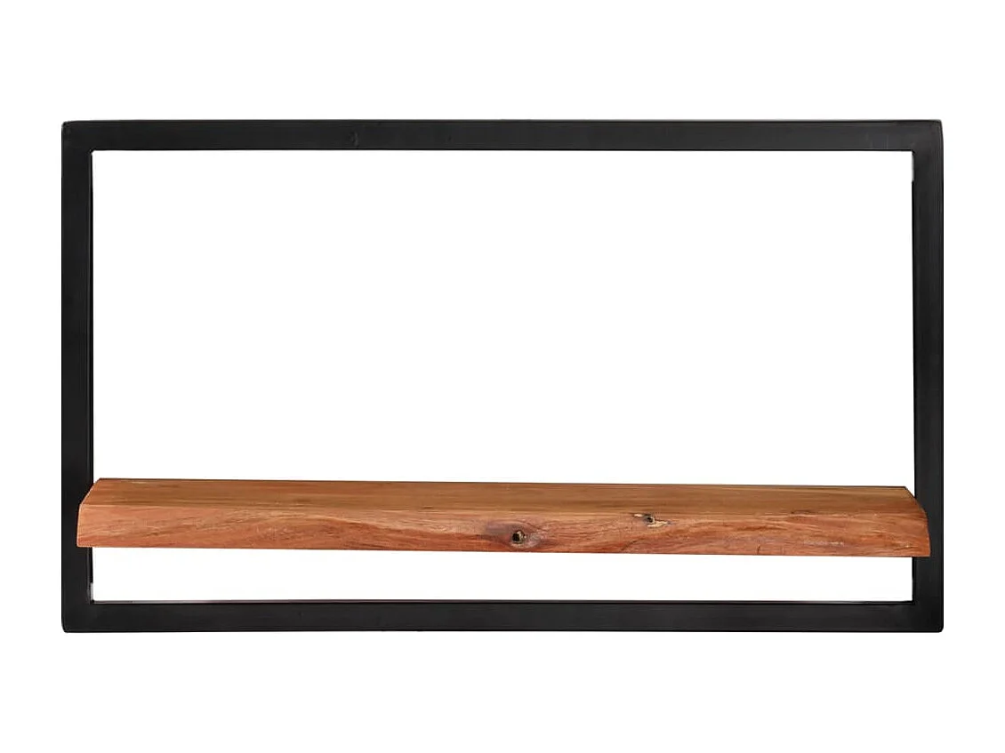 Étagères murales 2 pcs 60x25x35 cm Bois d'acacia et acier