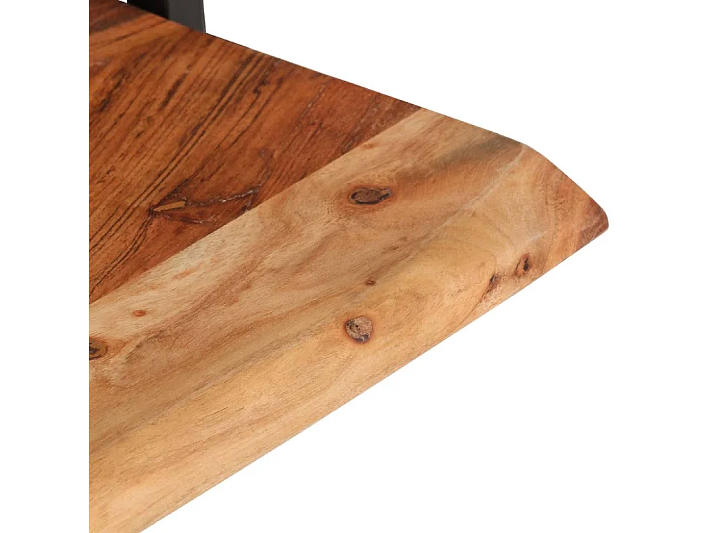 Étagères murales 2 pcs 60x25x35 cm Bois d'acacia et acier