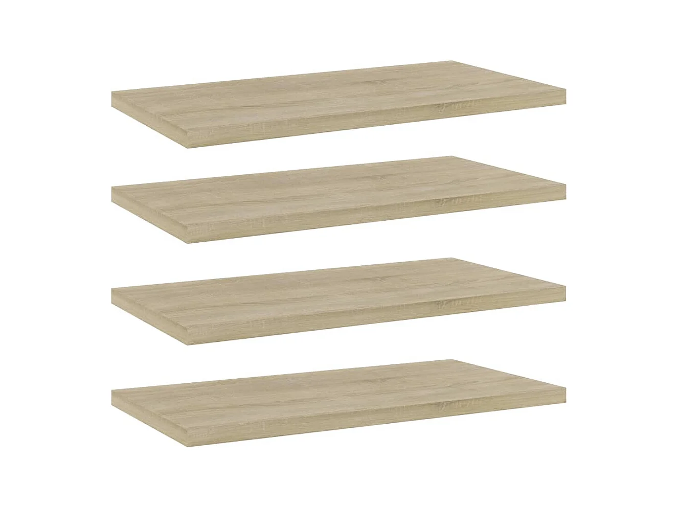 Wandschappen 4 st 40x20x1,5 cm bewerkt hout sonoma eikenkleurig