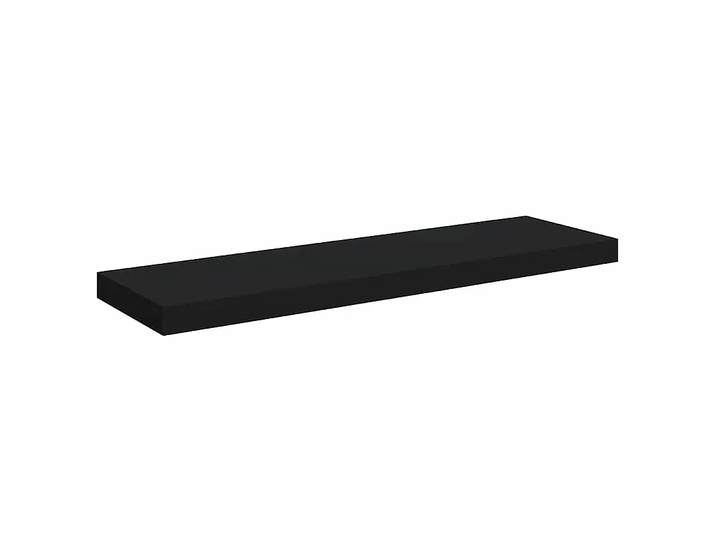Wandschap zwevend 80x23,5x3,8 cm MDF zwart