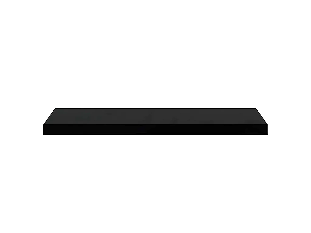 Wandschap zwevend 80x23,5x3,8 cm MDF zwart