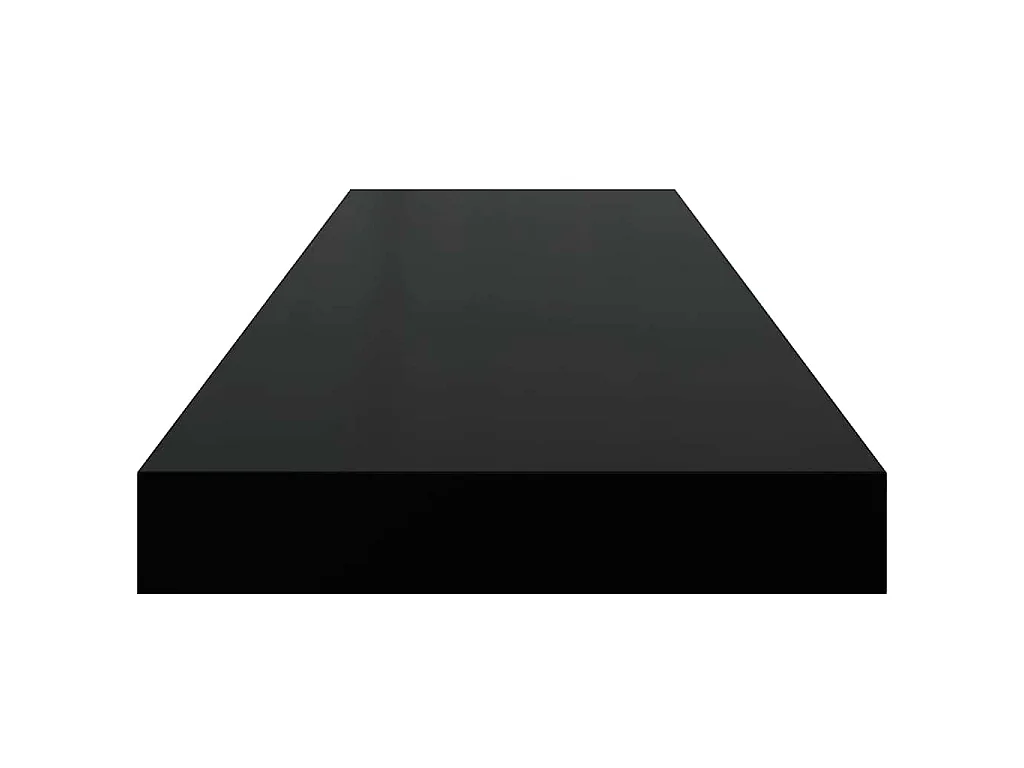 Wandschap zwevend 80x23,5x3,8 cm MDF zwart