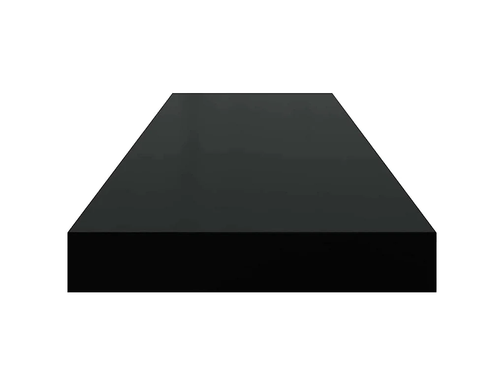 Schweberegal Schwarz 80x23,5x3,8 cm MDF