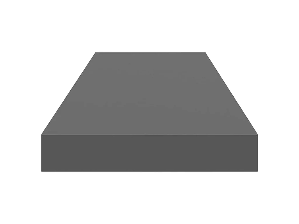 Scaffali a Parete 4 pz Grigio Lucido 80x23,5x3,8 cm in MDF