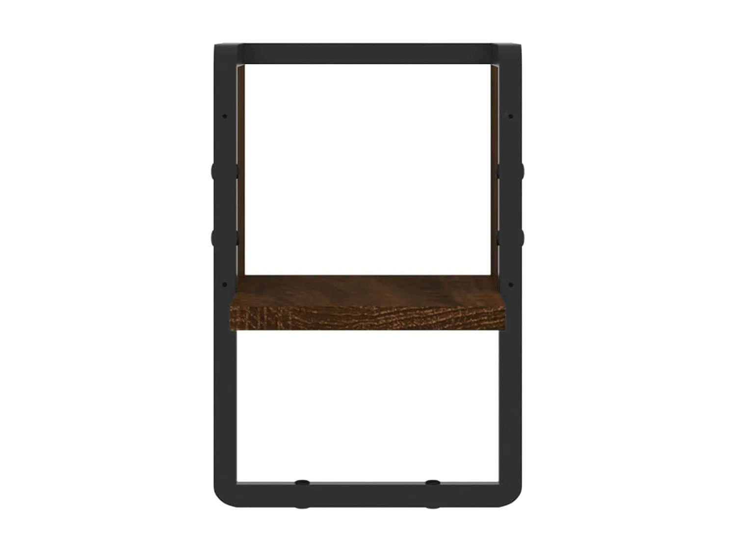 Étagère murale avec barre chêne marron 20x25x30 cm