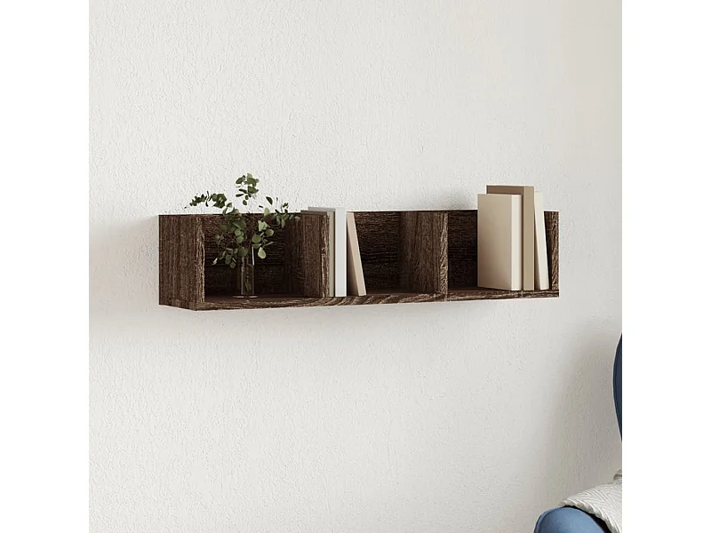 Wandschrank Braun Eichen-Optik 75x18x16,5 cm Holzwerkstoff