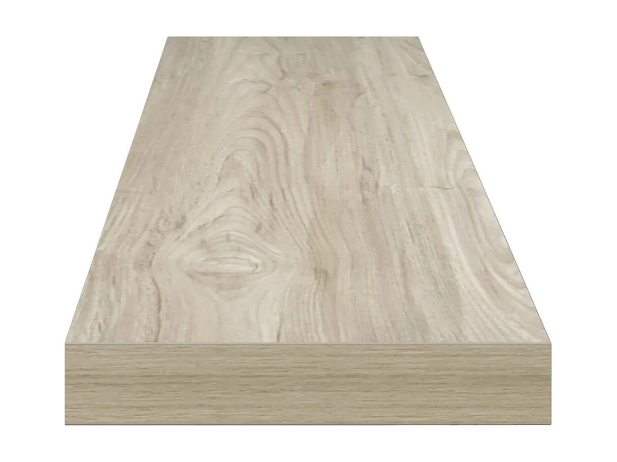 Étagère flottante murale chêne 120x23,5x3,8 cm MDF
