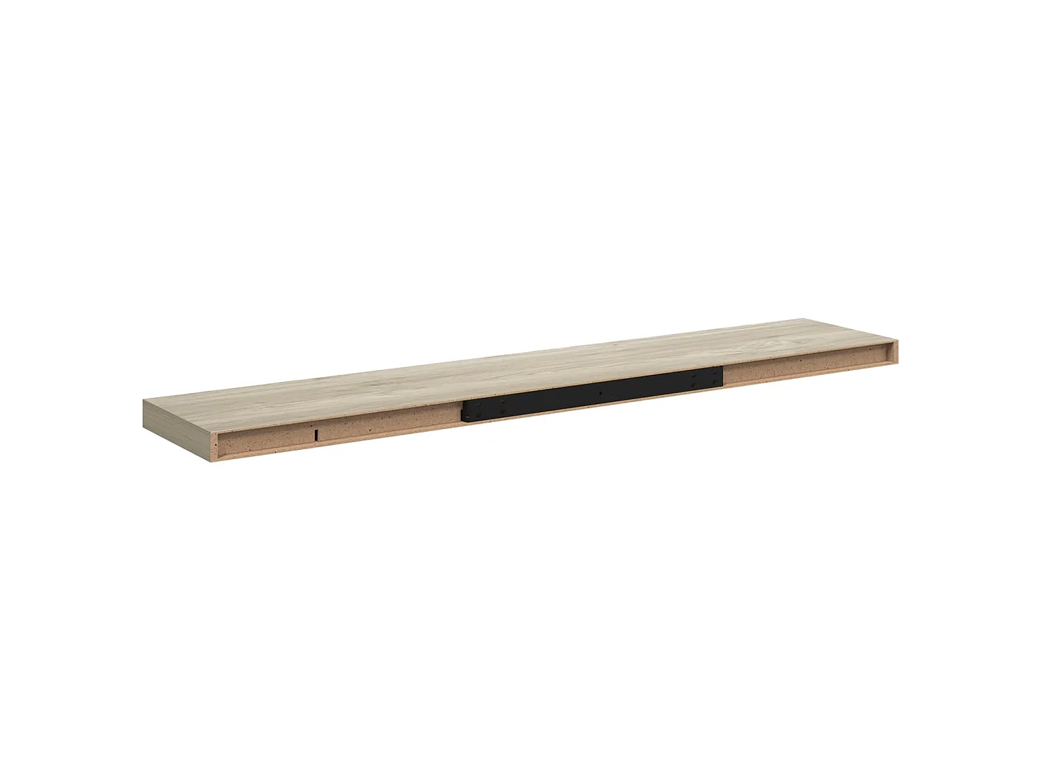 Étagère flottante murale chêne 120x23,5x3,8 cm MDF