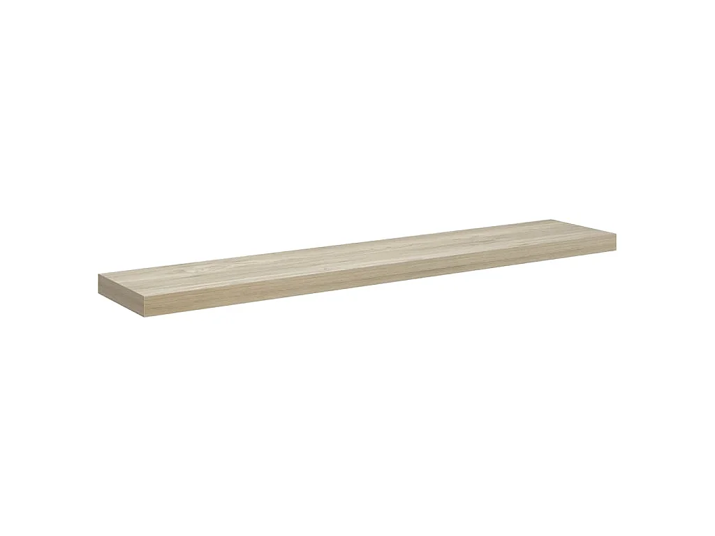 Étagère flottante murale chêne 120x23,5x3,8 cm MDF