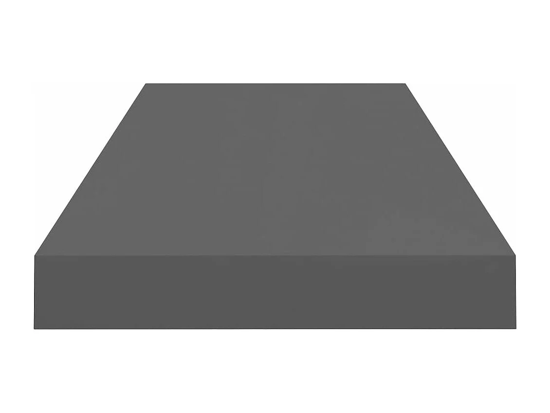 Schweberegal Hochglanz-Grau 60x23,5x3,8 cm MDF