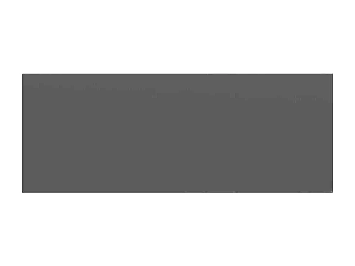 Étagère murale flottante Gris brillant 60x23,5x3,8 cm MDF