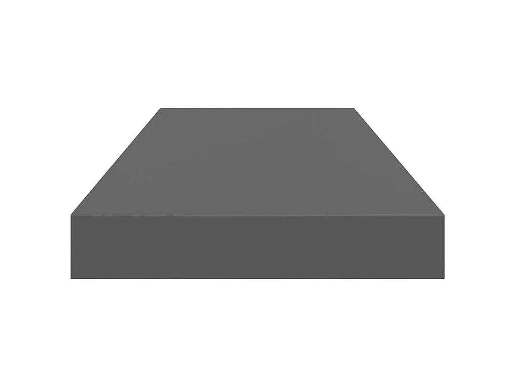Étagère murale flottante Gris brillant 60x23,5x3,8 cm MDF