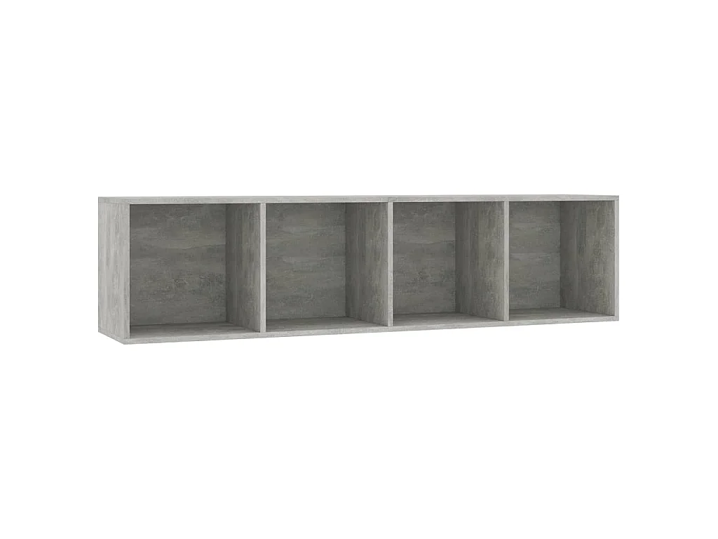 Bücherregal/TV-Schrank Betongrau 143×30×36 cm