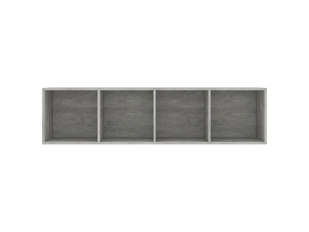 Bücherregal/TV-Schrank Betongrau 143×30×36 cm
