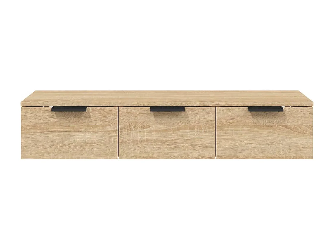 Wandkast 102x30x20 cm bewerkt hout sonoma eikenkleurig