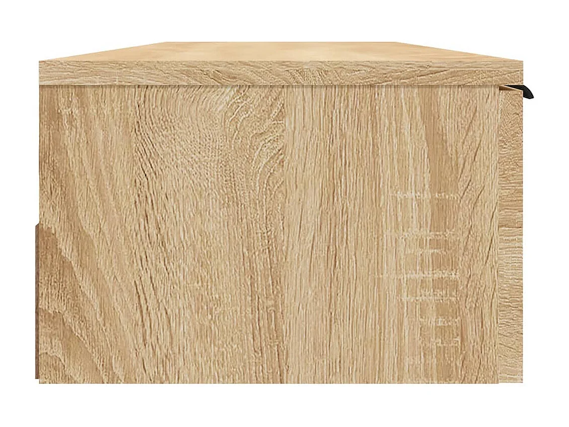 Wandkast 102x30x20 cm bewerkt hout sonoma eikenkleurig
