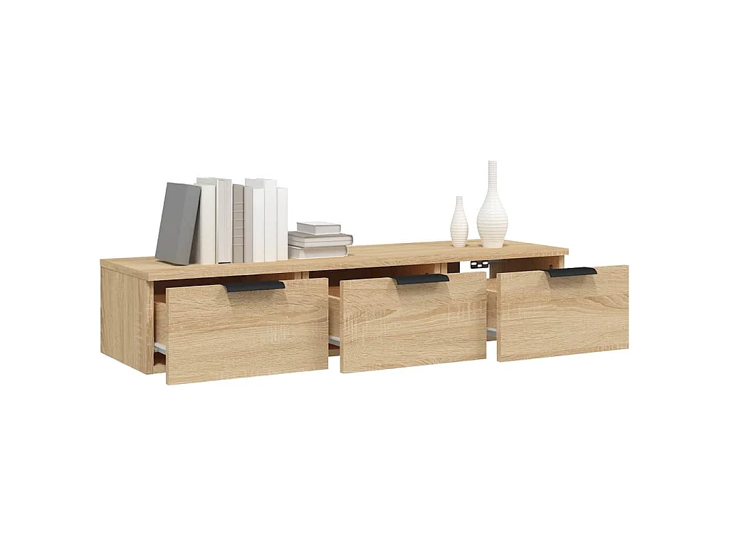 Wandschrank Sonoma-Eiche 102x30x20 cm Holzwerkstoff