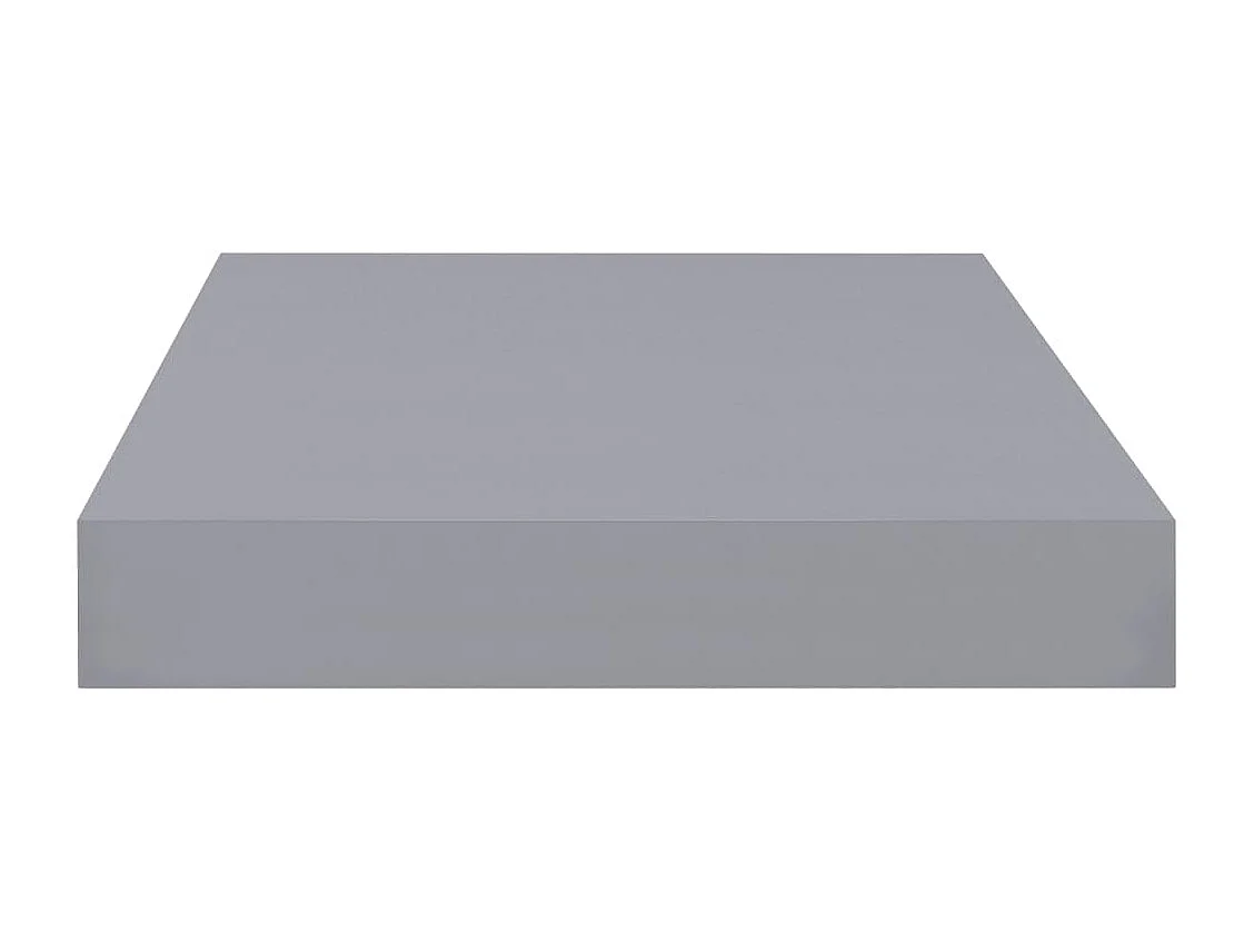Prateleiras de parede suspensas 4 pcs 40x23x3,8cm MDF cinza