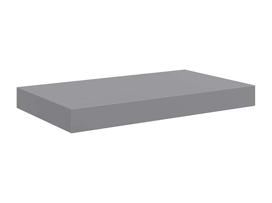 Étagères murales flottantes 4 pcs Gris 40x23x3,8 cm MDF
