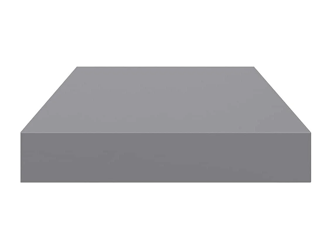 Étagères murales flottantes 4 pcs Gris 40x23x3,8 cm MDF