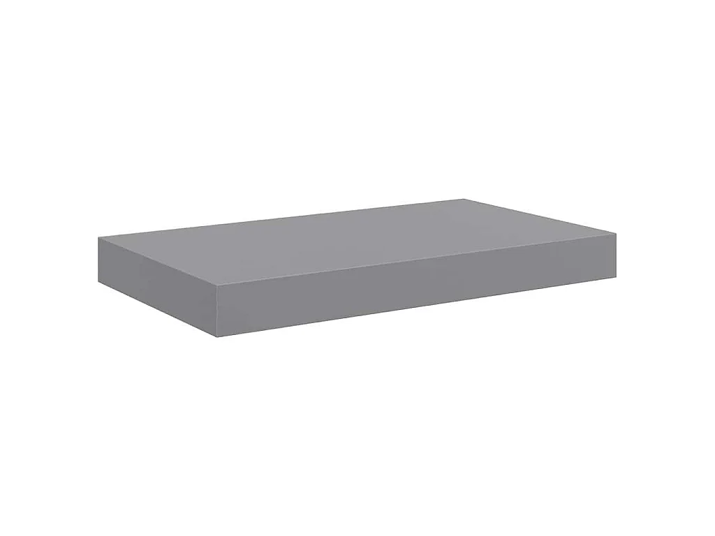 Wandschappen zwevend 4 st 40x23,5x3,8 cm MDF grijs