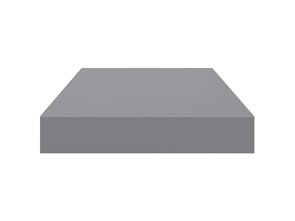 Wandschappen zwevend 4 st 40x23,5x3,8 cm MDF grijs