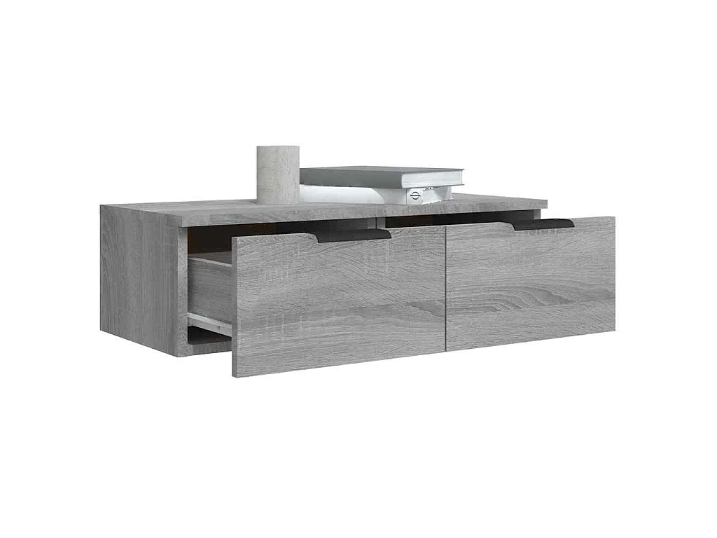 Armoire murale Sonoma gris 68x30x20 cm Bois d'ingénierie