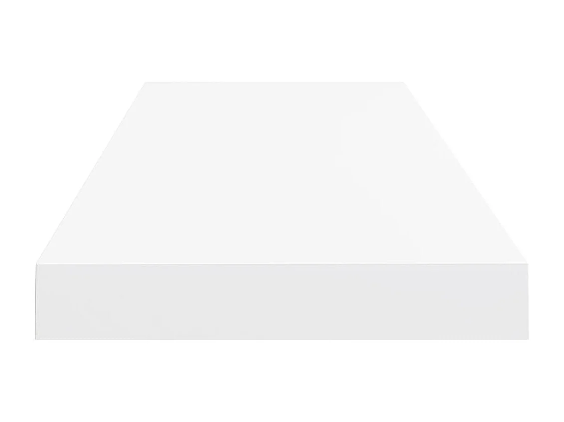 Étagère flottante murale blanc 80x23,5x3,8 cm MDF