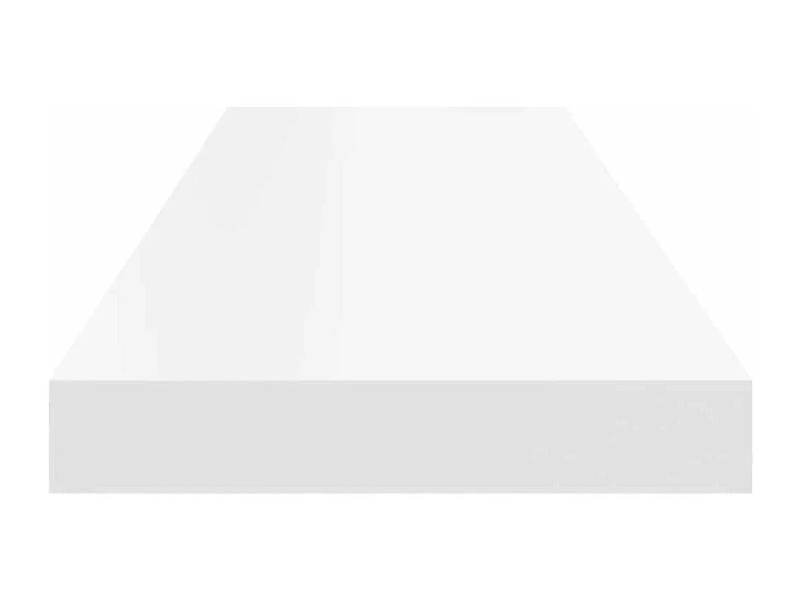 Prateleira de parede suspensa 80x23,5x3,8 cm MDF branco