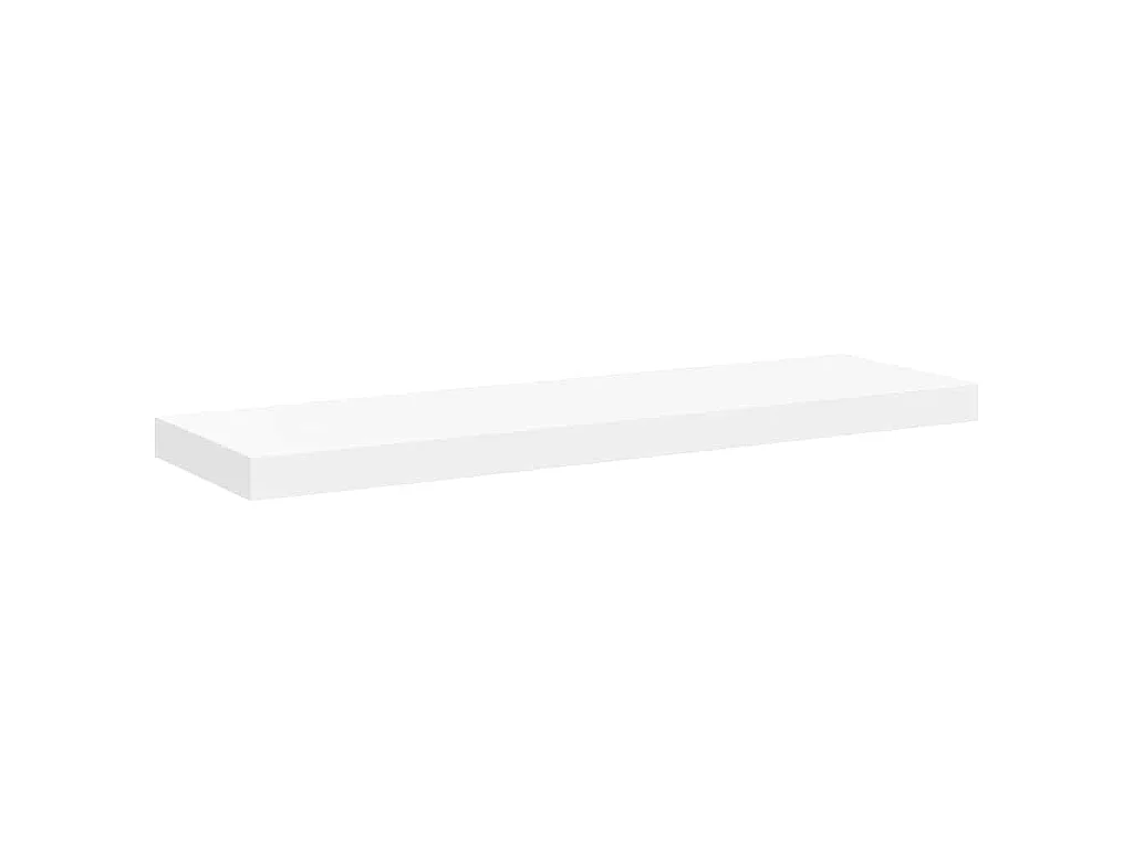 Étagère flottante murale blanc 80x23,5x3,8 cm MDF