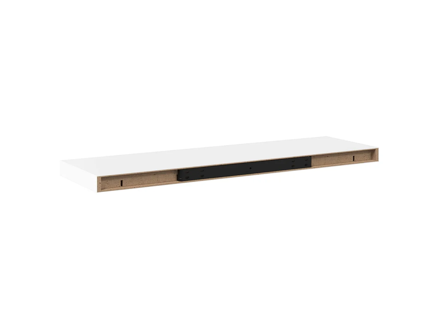 Étagère flottante murale blanc 80x23,5x3,8 cm MDF