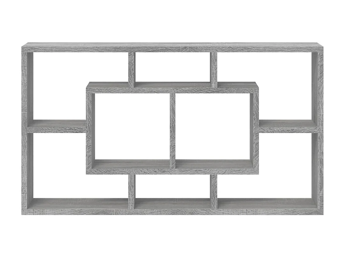 Estantería de pared con 8 compartimentos gris Sonoma