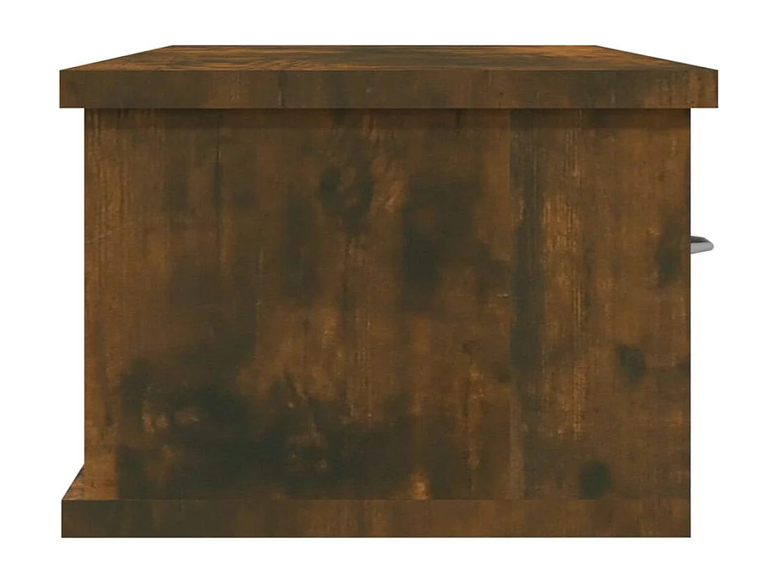 Armoire murale Chêne fumé 88x26x18,5 cm Bois d'ingénierie