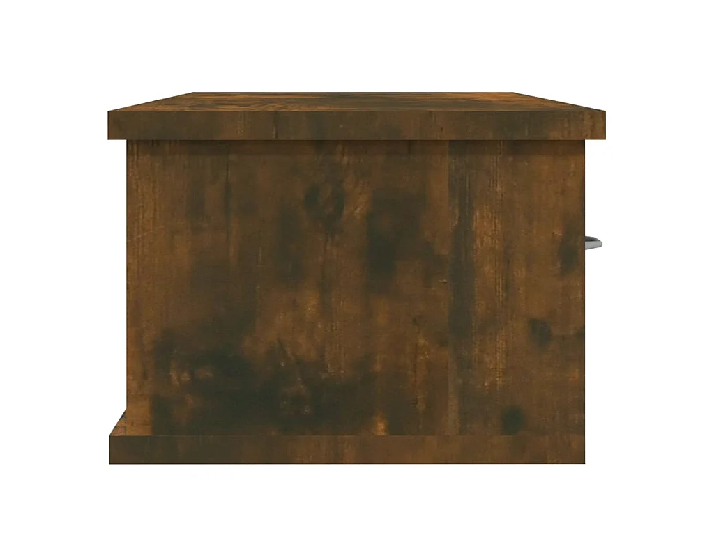 Mobile a Parete Rovere Fumo 88x26x18,5 cm in Legno Multistrato