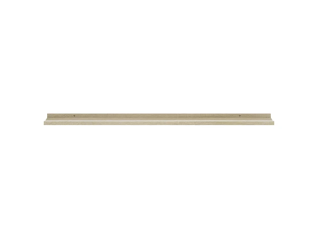 Mensole da Parete 2 pz Bianco e Rovere Sonoma 115x9x3 cm