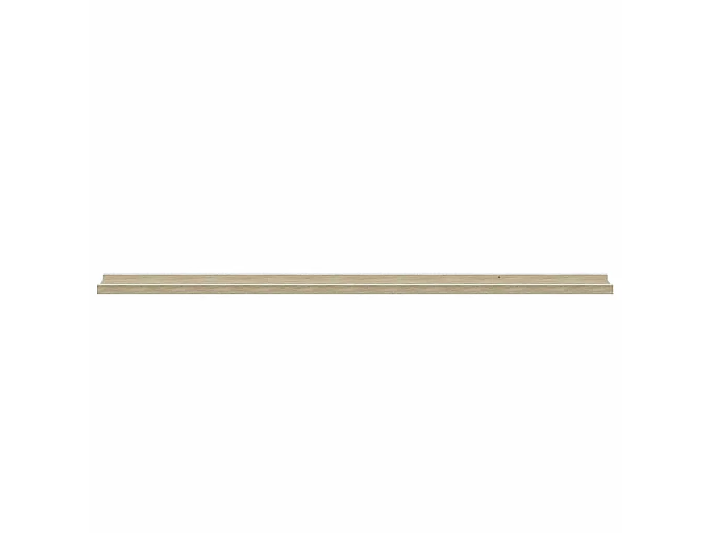 Mensole da Parete 2 pz Bianco e Rovere Sonoma 115x9x3 cm