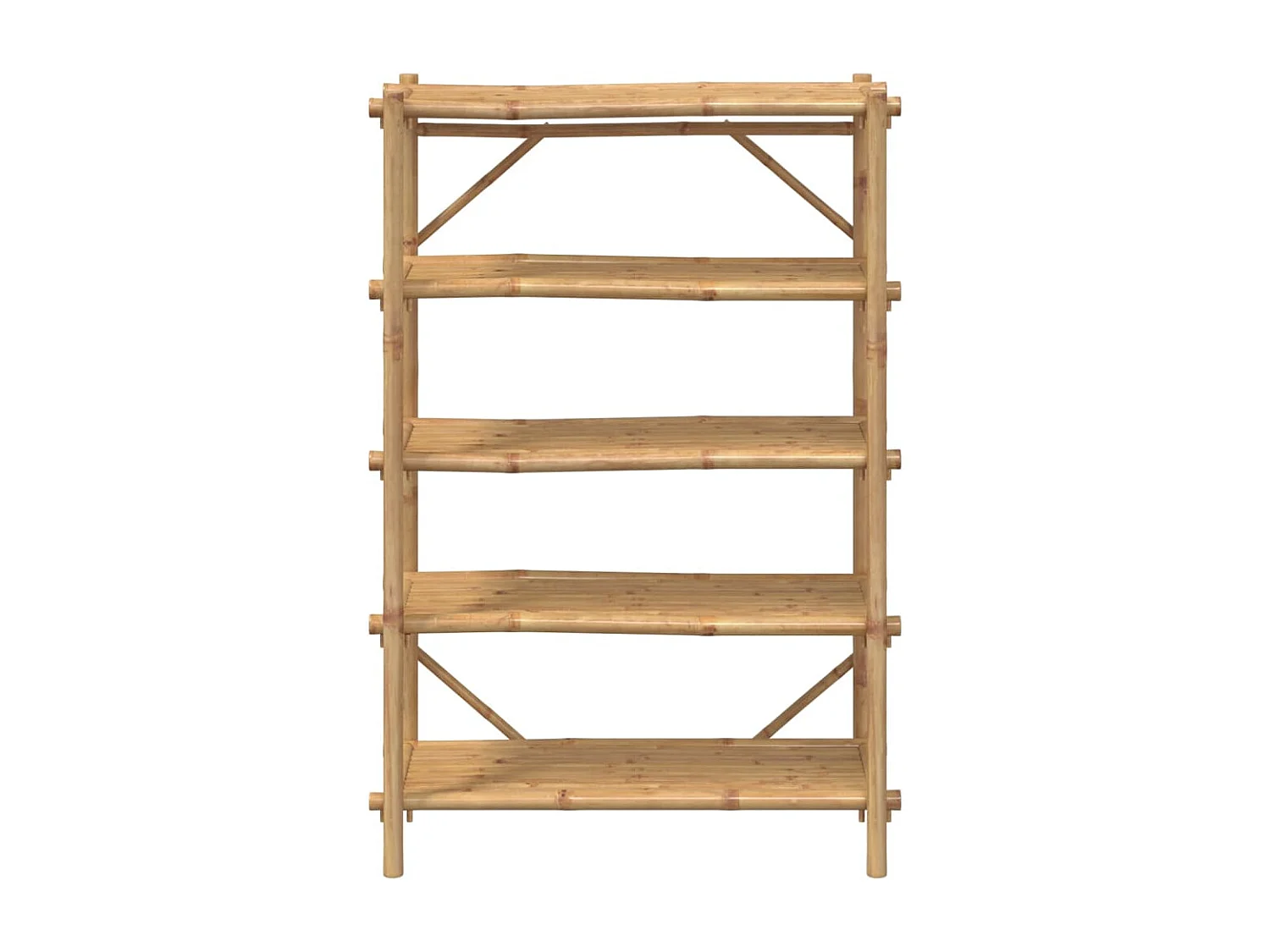 Étagère à 5 niveaux 100x40x150 cm bambou