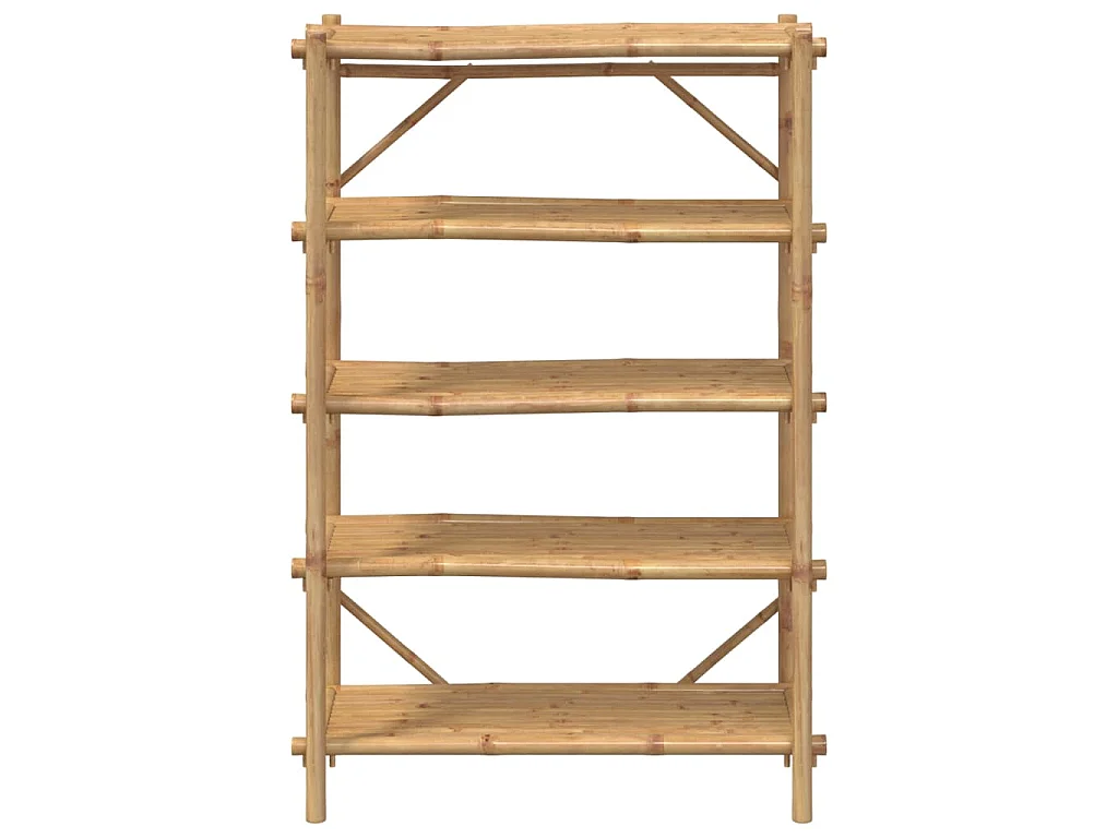 Étagère à 5 niveaux 100x40x150 cm bambou