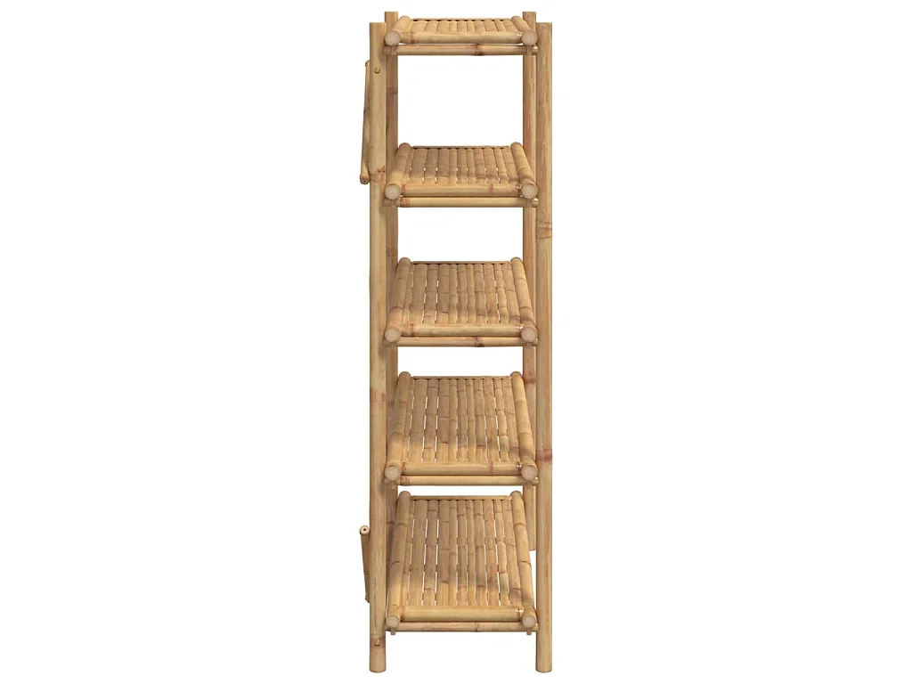 Étagère à 5 niveaux 100x40x150 cm bambou