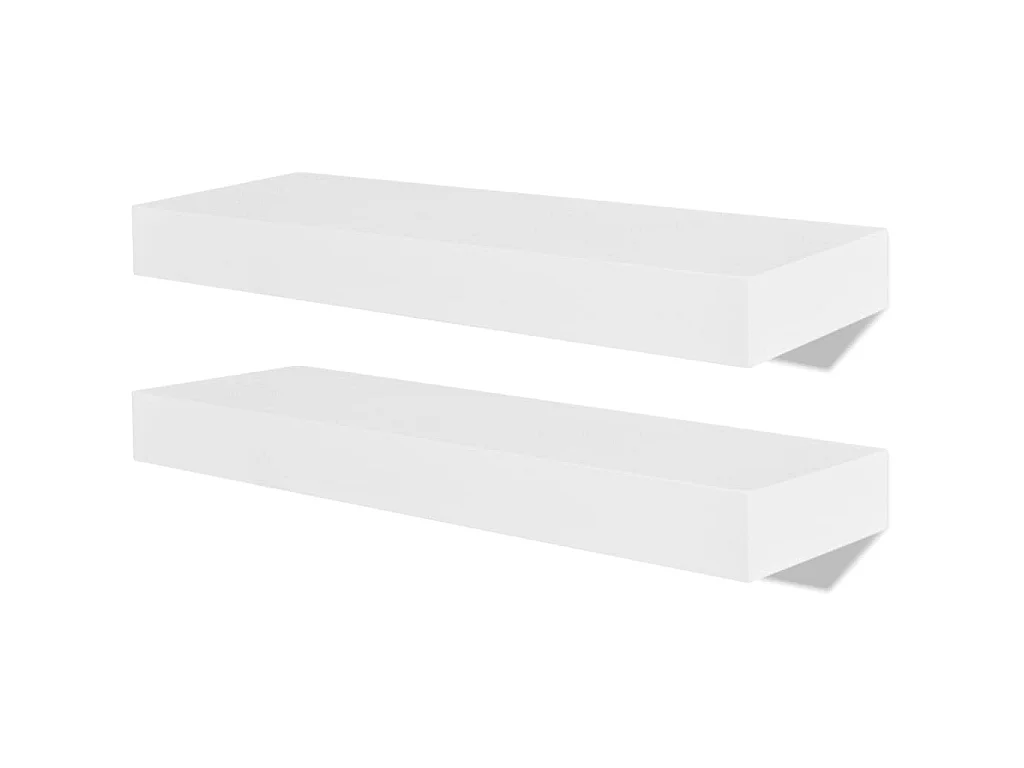 Prateleiras de parede para livros/DVD MDF branco
