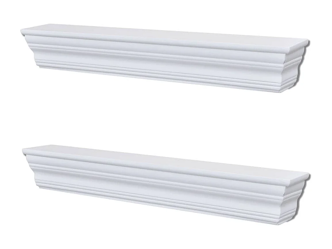 Prateleiras de parede Aaliyah 2 pcs branco