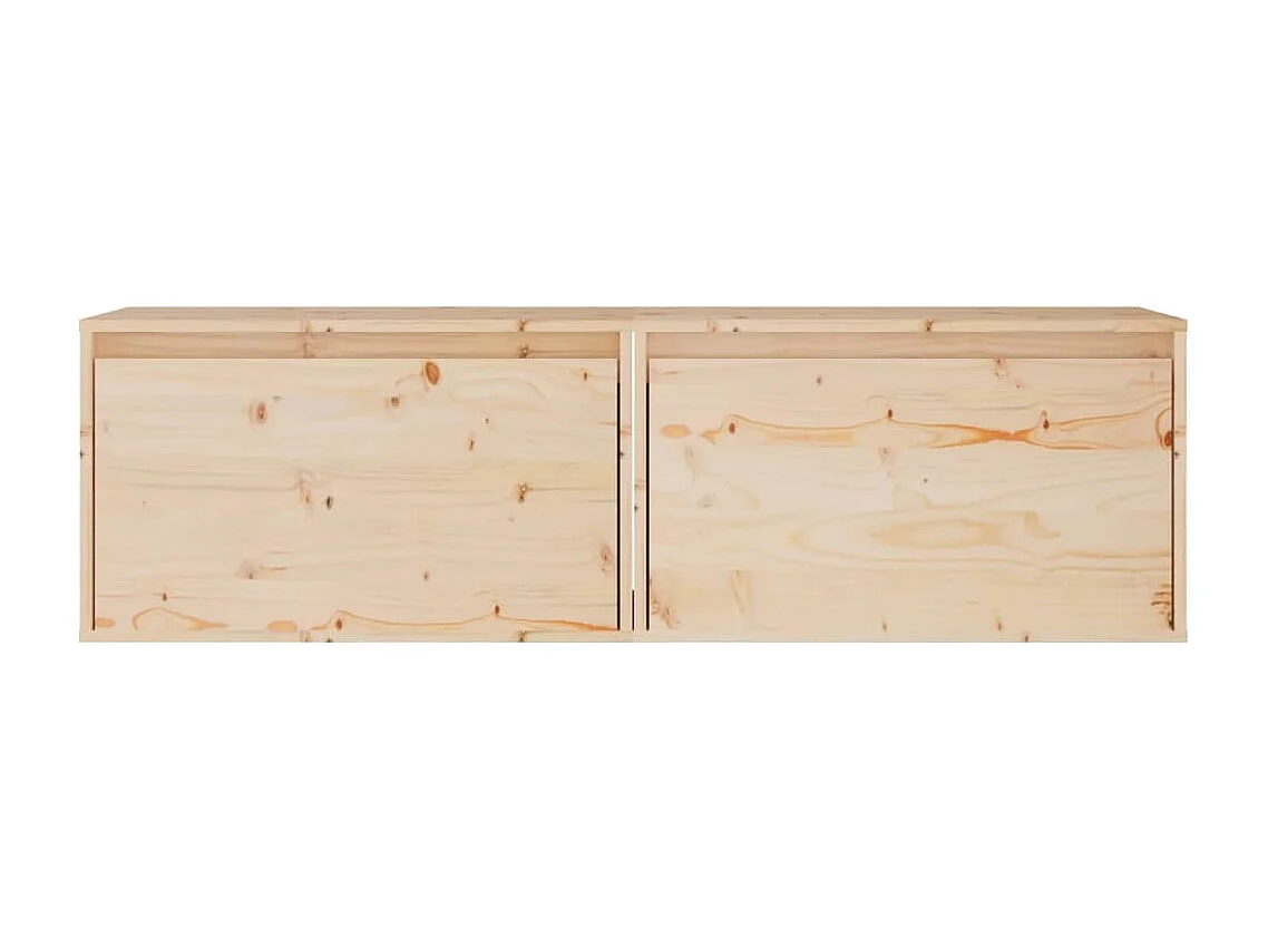 Armoires murales 2 pcs 60x30x35 cm Bois de pin massif