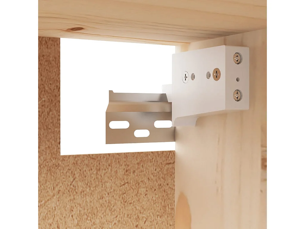 Armoires murales 2 pcs 60x30x35 cm Bois de pin massif