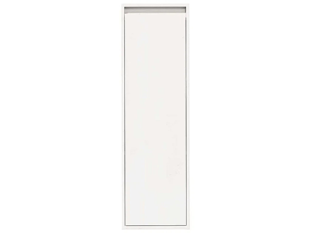 Wandkasten 2 st 30x30x100 cm massief grenenhout wit